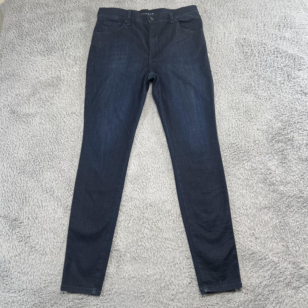 Mott & Bow Jeans Womens 31x30 Blue High-Rise Skinny Stretch Smart Casual Travel‎